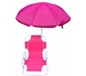 Sillas plegables de playa para niños con sombrilla, tumbonas de jardín reclinables de playa al aire libre multifuncionales