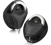 2 paquetes estuches para esposas de nylon Soportes para esposas Bolsa universal para la mayoría de los puños con cadena o bisagras