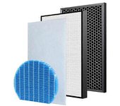 Reemplazo de filtro HEPA y carbón activado para purificador de aire Sharp UA-HD50E-L UA-HD50U-L UA-HD40E-L UA-HD40E-T UA-HD40U-L 1 SET y humidificador