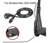 Cable de carga compatible con patinete eléctrico para Ninebot MAX G30 G30D/LP/LE Línea de cable de carga de repuesto enchufe de la UE