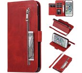 Heyone Funda cartera para iPhone SE(5G) 2022 iPhone 7 iPhone 8 iPhone SE 2020, 5 ranuras para tarjetas Bolso de mano Estuche abatible de cuero con ...