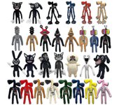 Sirena Cabezas Dobles Peluche Juguete Gato Muñeca Dibujos Animados Muñeca de Peluche Regalo de Navidad 55CM--Cabezal de sirena de articulación roja