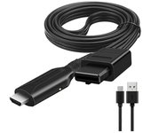 WIISTAR HD N64 a HDMI compatible con el cable HD Link para N64 / GameCube / SNES Plug and Play 1080P HDMI compatible con Converte Negro