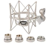 Soporte de choque de micrófono Soporte de micrófono de grabación ajustable Soporte de metal Soporte de micrófono Soporte de micrófono (oro champán)...