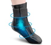 Calcetín de terapia de frío de gel reutilizable para terapia de calor y frío, envoltura de bolsa de hielo de tobillo y pie para lesiones, alivio in...