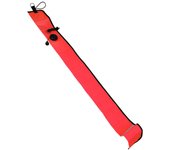 1M Buceo Buceo Superficie Inflable Marcador De Señal Boya Visibilidad Flotador Tubo De Señal Salchicha, Rojo