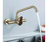 Alta calidadSus 304 Grifo de cocina de pared de acero inoxidable Batidoras de cocina frías y calientes Grifo de fregadero de cocina Grifo de lavabo...