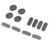 2 juegos de malla de filtro de polvo de piezas de auriculares para filtros protectores Airpods Pro
