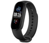 M5 Sport Fitness Smartband Pulsera inteligente Presión arterial Monitor cardíaco Banda de frecuencia Negro