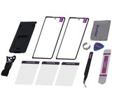 Reemplazo de pantalla para Galaxy Z Fold 5 Kit de reparación profesional de reemplazo de pantalla de vidrio de lente exterior frontal con pegamento...