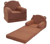 Succebuy Sofá para niños, Sillas para niños pequeños 2 en 1 Cómodo, plegable, convertible en tumbona, Asiento para silla para niños, muebles de sal...
