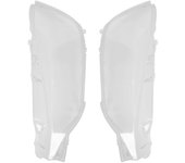 1 par de cubierta de luz de la lente del faro delantero izquierdo y derecho del automóvil delantero para BMW F30 F31 serie 3 2013-2016 transparente
