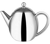 Tetera de acero inoxidable pulido aislada de doble pared de 12l con canasta de infusión (acero inoxidable pulido)-Bueno