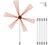 Vevor Juego de bricolaje de cepillo de chimenea de barrido eléctrico 6m