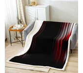 Kerota Manta De Vellón Ombre Abstracto Geométrico Hombres Adultos Adolescentes Gris Blanco Rojo Y Negro Manta Sherpa A Rayas Niños Niños Niñas Simp...