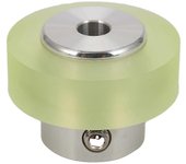 Rueda de medición de rueda de codificador industrial de poliuretano de aluminio de 100 mm para medir el codificador rotativo