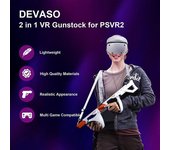 Para PSVR2 VR Headset Gaming Gunstock Holder Soporte de tiro magnético ajustable