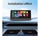 Pantalla abatible ajustable de 180 grados portátil para automóvil de 6,86 pulgadas Pantalla de navegación táctil inalámbrica CarPlay Android Auto N...