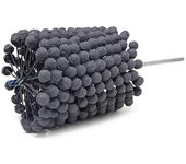 Cuerpo de la válvula y cilindro Cepillo de esmerilado Bola de cepillo de pulido Orificio del cuerpo de la válvula Herramienta de desbarbado Gris