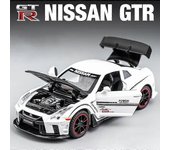 1:32 Nissan GTR R35 Supercar Coche de aleación Coche de juguete Colección de metal Modelo de coche Sonido y luz Juguetes para niños Coches de jugue...