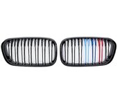 Parrilla delantera en forma de riñón negro brillante M Color LCI Fit BMW Serie 1 F20 F21 2015 - 2019 116i 118i 120i 125i M140i 116d 118d 120d 125d ...