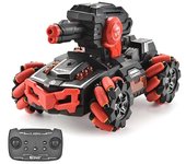 2.4G 360Rotation RC modelo eléctrico al aire libre para el coche de bombardeo de agua de acrobacias de tanque Rojo