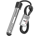 Calentador de bañera 3000w Calentador de inmersión eléctrico Calentador de inmersión de viaje, Calentador de inmersión de acero inoxidable, Calenta...