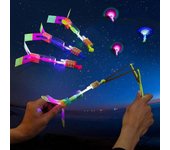 10 piezas Magical Led Lights Arrow Rocket Helicopter Flying Toy