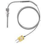 Termopar EGT tipo K para sensores de sonda de temperatura de gases de escape de 1 metro Plata