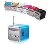 Unbrand Radio portátil recargable Fm Mini Radio portátil Mini Bluetooth Voz portátil Negro