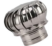 Tapa de ventilador giratoria de chimenea Tapa de chimenea anti corriente de aire inoxidable con abrazadera Tipo 150 engrosado