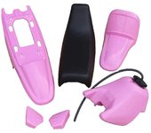 Kit de plástico delantero trasero de motocicleta Juego de cubierta de guardabarros de carrocería Kit de carenados de guardabarros de carcasa para Y...