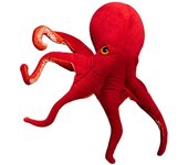 Pulpo de peluche de juguete Realista Gigante rojo Animal de peluche Pulpo suave Juguete rastrero Tema de aguas profundas Peluches para todas las ed...