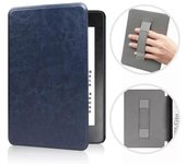 Funda delgada para funda de PU premium Kindle Paperwhite (12.ª generación) 2024 azul oscuro