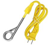 Ququ(jinan)dianzishangwuyouxiangongsi Calentador de inmersión de 220v 600w, calentador de inmersión de viaje, mini calentador portátil calentador d...