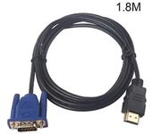 1.8/3/5/10m 1080p Hdmi a Vga 15pin cable adaptador de cable macho plomo para Hdtv Hd Lcd 1.8m