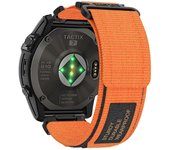Para Garmin Fenix 7 / Forerunner 965 / 955 / 945 / 935 Correa de reloj 22 mm Correa deportiva de nailon resistente Naranja