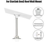 Para soporte de pared de techo StarLink Gen3 Straight pipe