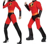 Los Increíbles 2 Disfraz de espectáculo de cosplay de Halloween de una pieza Mujer 190cm