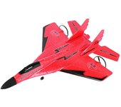 Regalo de avión de control remoto para juguetes de niños y adultos - Nuevos aviones modelo de avión ligero LED Fighter rojo