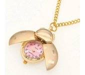 Nuevos relojes Ladybug Reloj Escarabajo mujeres hombres niños reloj de bolsillo estudiantes reloj de cuarzo llaveros reloj de bolsillo collar reloj...