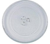Placa de vidrio de la plataforma giratoria universal para microondas con 3 accesorios, 24.5 cm