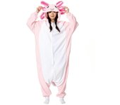 ELEIMOS Halloween Onesie Pink Axolotl Para Mujeres Hombres Adulto Animal Kigurumis Pijama Dibujos Animados Pijama Homewear Cosplay Disfraz color de...