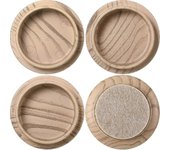 Kensty Ruedas de copas de piso de fieltro, protector de piso antideslizante de 60 mm y 2,4 pulgadas para pies de muebles, patas de sillas, madera, ...
