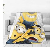 v1532 Mantas Kawaii Mi Villano Favorito Minions Manta Linda Manta para Sofá Sofá Ropa de Cama Cálida Mantas Jju1532 100x125cm 50x40in