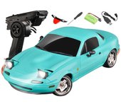 1/18 Escala RC Drift Car, Mini Mazda MX-5 RC Modelo de Coche 2,4 GHz RWD Miata RC Vehículos con Giroscopio para Luces LED para Adultos Hobby Juguetes