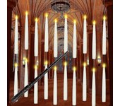 12 velas flotantes LED con control remoto de varita mágica, velas colgantes sin llama, velas de luz cálida parpadeantes dcor, decoraciones divertidas