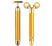 Wuhing-SJ-2-In-1 Beauty Bar 24K Golden Pulse Masajeador Facial Facial, Eléctrico 3D