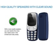BM10 Tasca Tiny Mini Cellulare Tastiera GSM Dual SIM Compatible con Bluetooth Azul