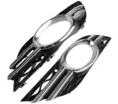 Car Front Fog Light Grill Chrome Trim Cover Set para clase E W211 07-09 A2118851174 A2118851274